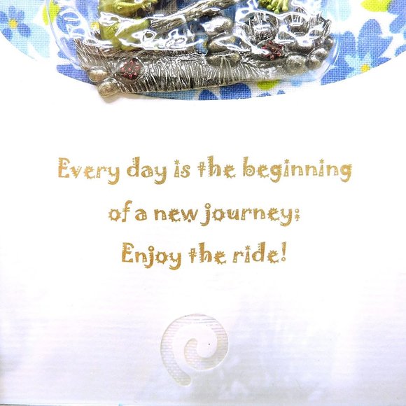 New Frogs on SeeSaw Brooch Pin Darling Dash Beginning Journey Inspiration Card - Picture 3 of 4